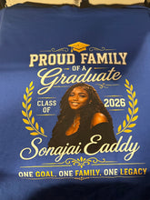 Load image into Gallery viewer, Proud Family of a Graduate – Custom Graduation T-Shirt
