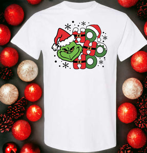 Holiday Grinch White Shirts