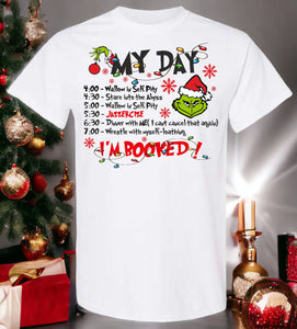 Holiday Grinch White Shirts