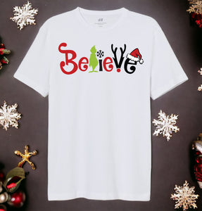 Holiday Grinch White Shirts