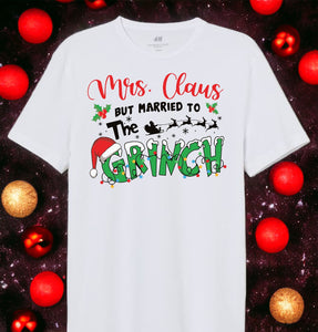 Holiday Grinch White Shirts