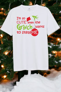 Holiday Grinch White Shirts