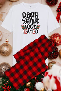 Dear Santa Family Pajamas (Adult Small-5X)