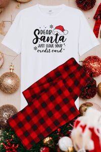 Dear Santa Family Pajamas (Adult Small-5X)