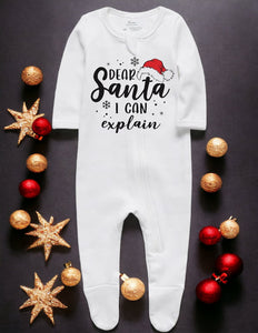 Dear Santa Family Pajamas (Newborn-12m)