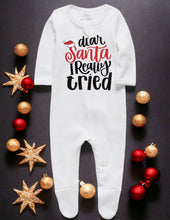 Load image into Gallery viewer, Dear Santa Family Pajamas (Newborn-12m)
