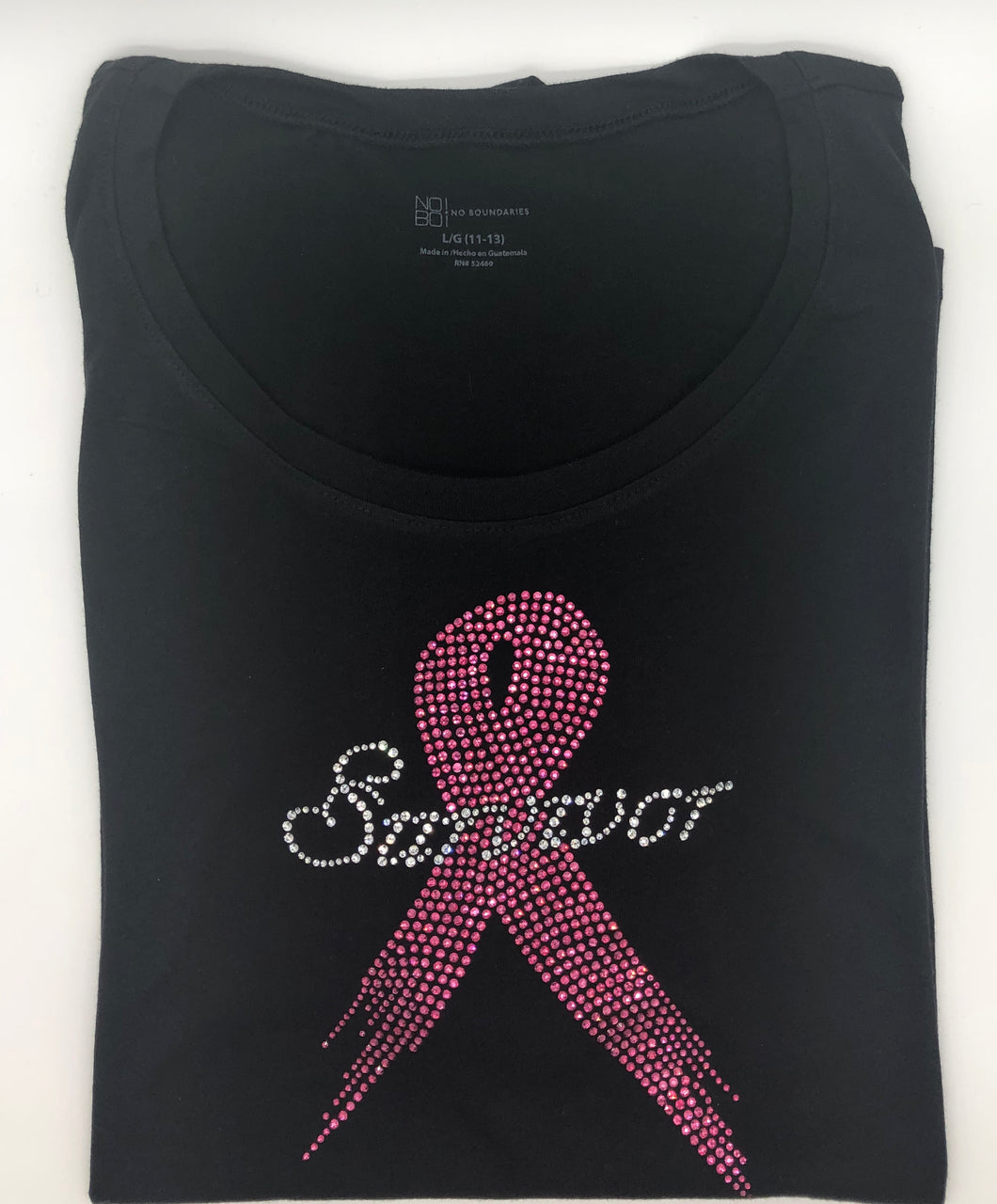 Breast Cancer Awareness bling survivor ribbon