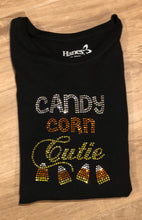 Load image into Gallery viewer, Candy Corn Cutie Bling T-Shirt
