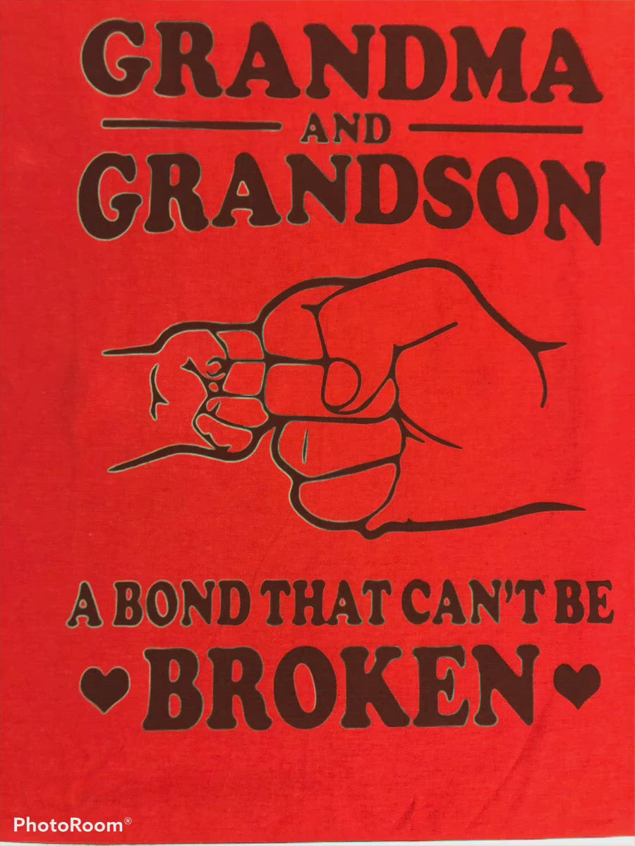 Grandma & Grandson a bond that can't be broken shirt