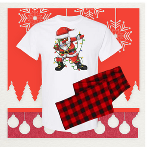 Santa Floss Christmas Pajamas