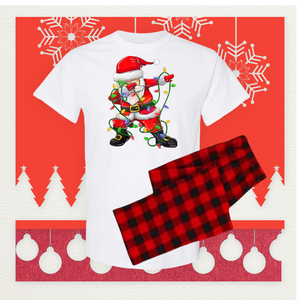 Santa Floss Christmas Pajamas