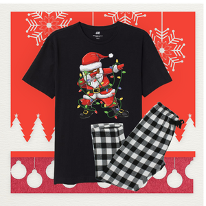 Santa Floss Christmas Pajamas