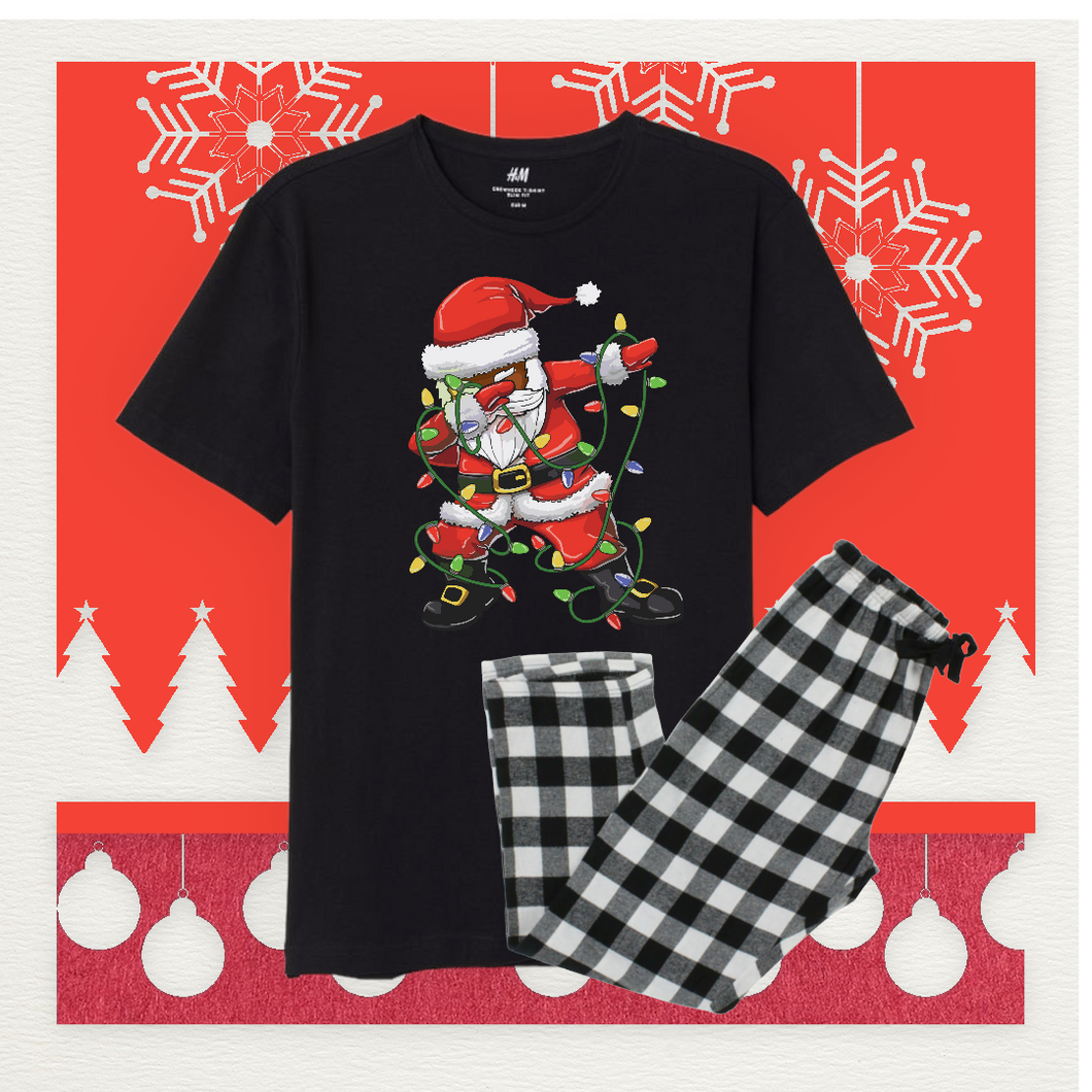 Santa Floss Christmas Pajamas