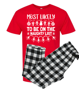 Most Likely To Family Christmas Pajamas