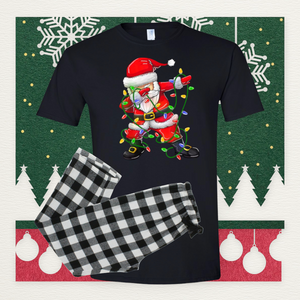 Santa Floss Christmas Pajamas